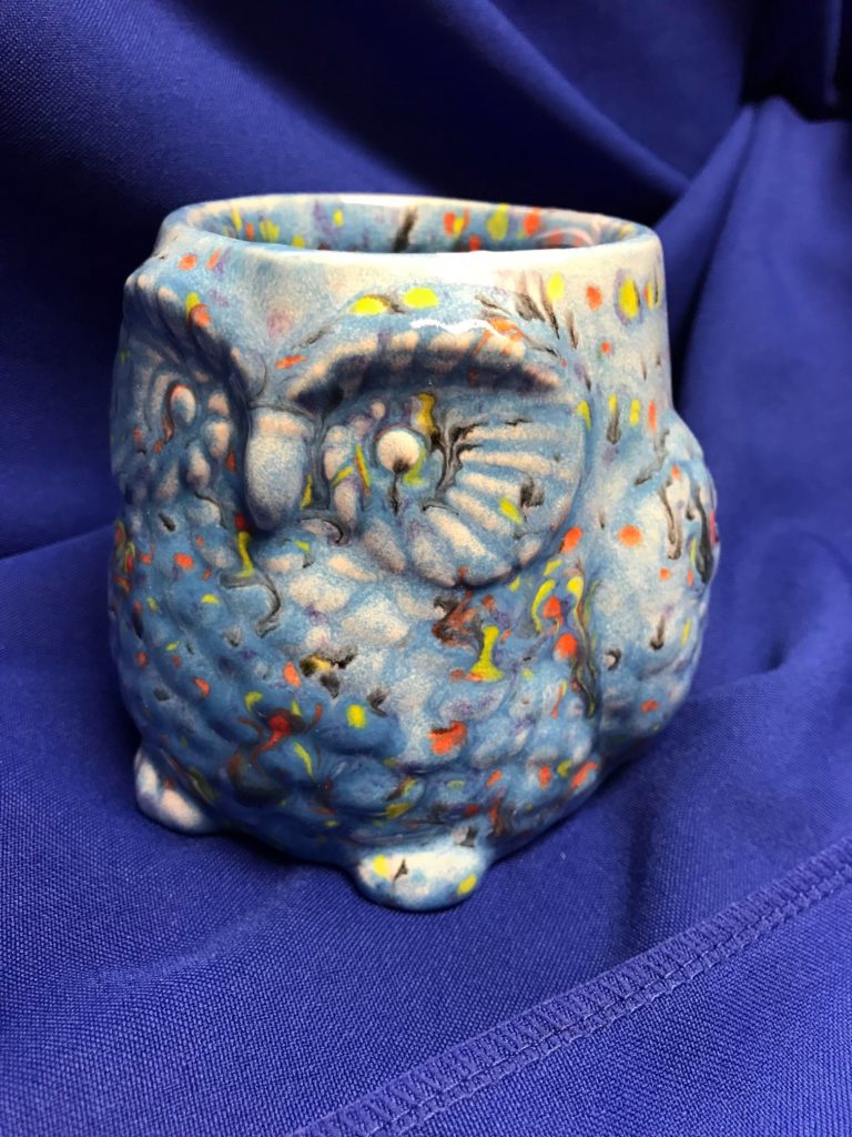 Pottery Owl mug